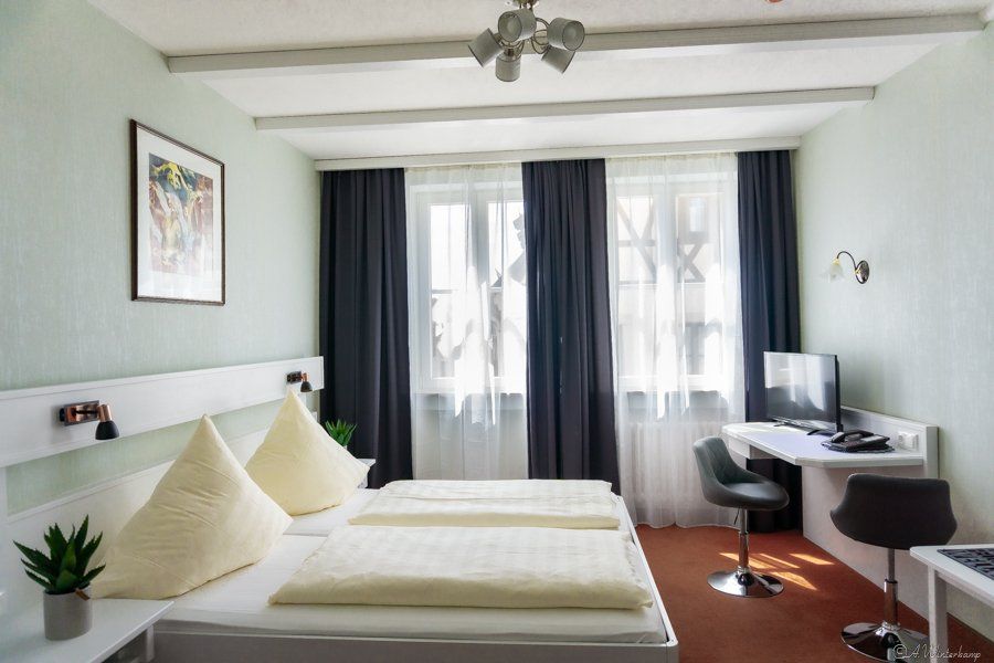Individual boutique room at Hotel Sonne Rothenburg