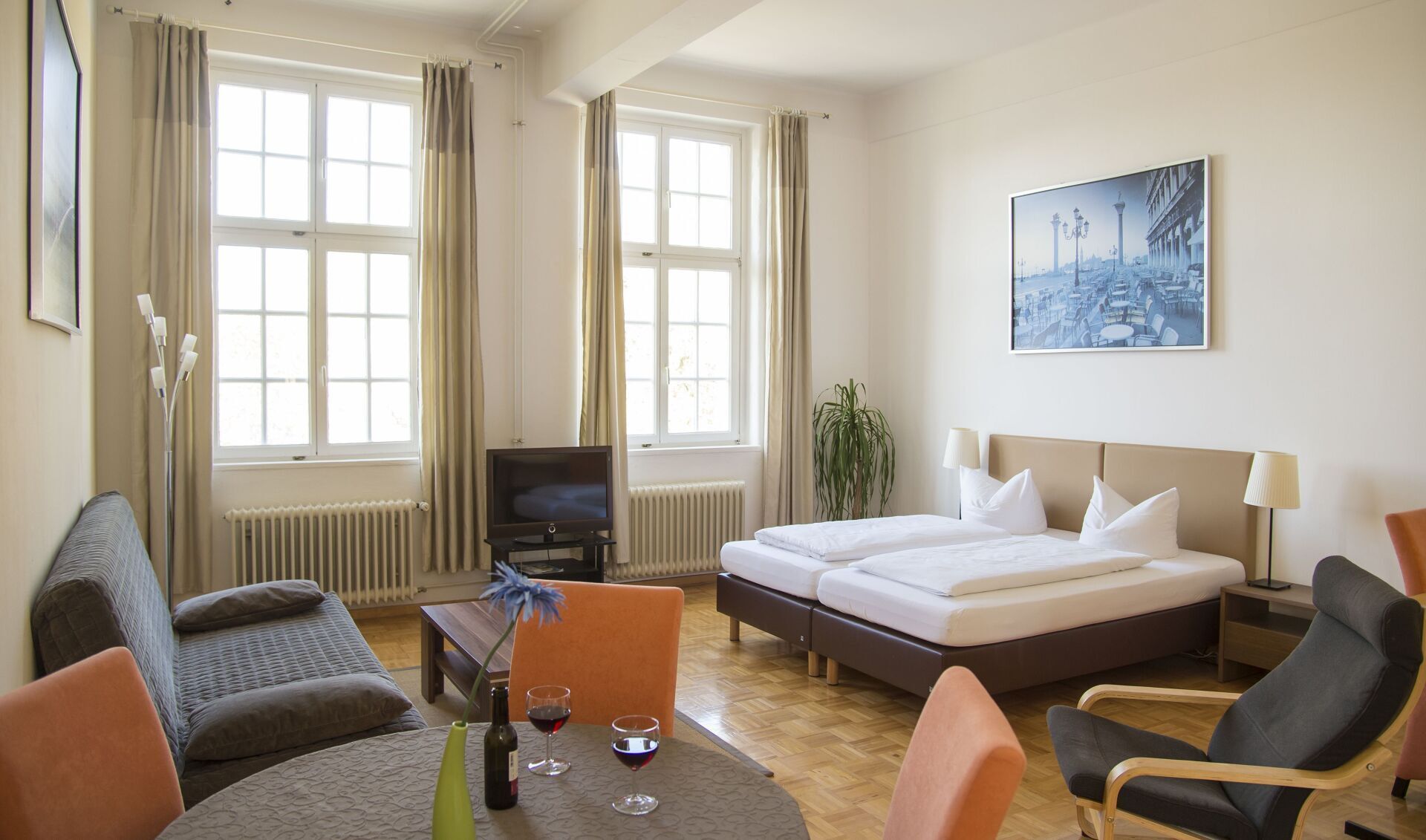 Familienapartment geeignet bis 6 Personen und lange Aufenthalt
