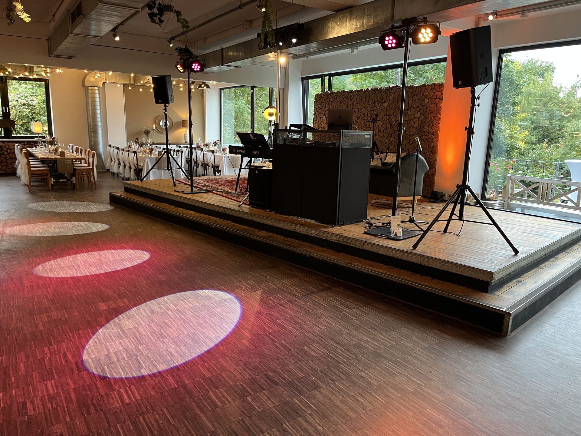 DJ Setup bei einer Hochzeit im Freudenschmaus Aalen
