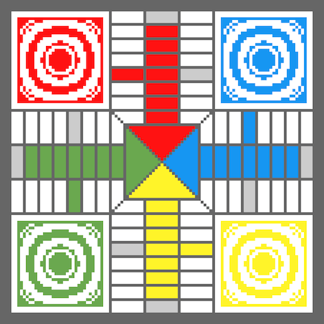 C2C patron crochet pattern ganchillo parchís parchessi ludo