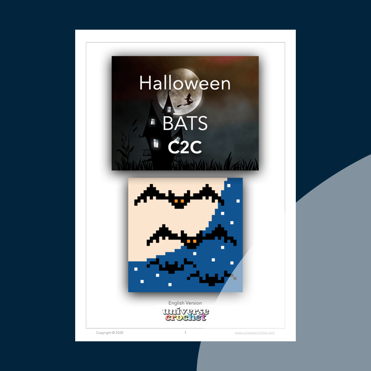patron crochet pattern ganchillo halloween bats murciélagos