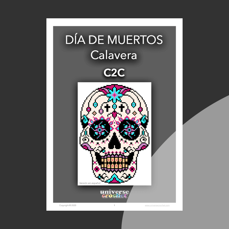 patron crochet pattern ganchillo calavera dia de muertos