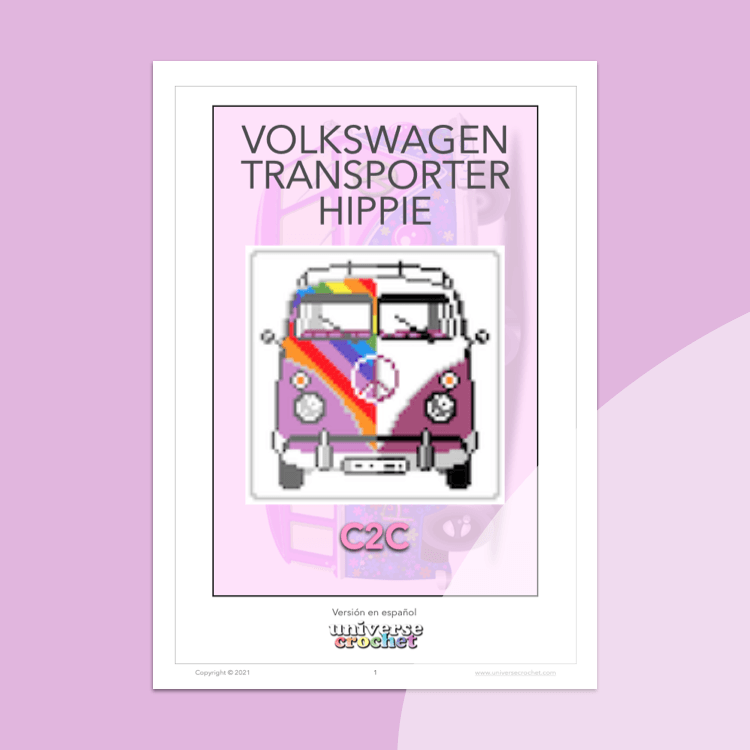 volkswagen transporter crochet pattern ganchillo hippie