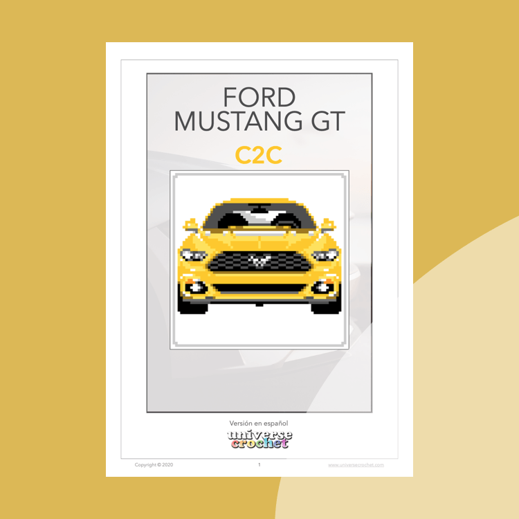 C2C patron crochet pattern ganchillo ford mustang