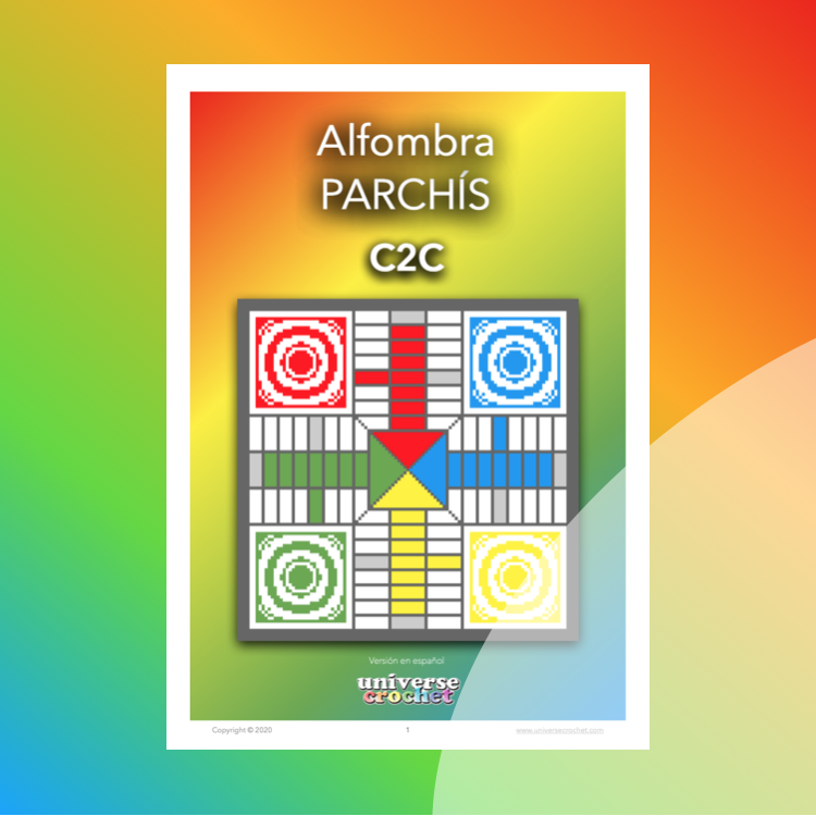 C2C patron crochet pattern ganchillo parchís parchessi ludo