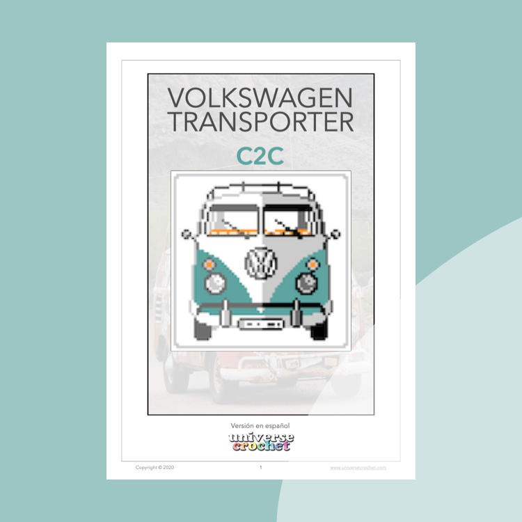 C2C patron crochet pattern ganchillo volkswagen transporter van