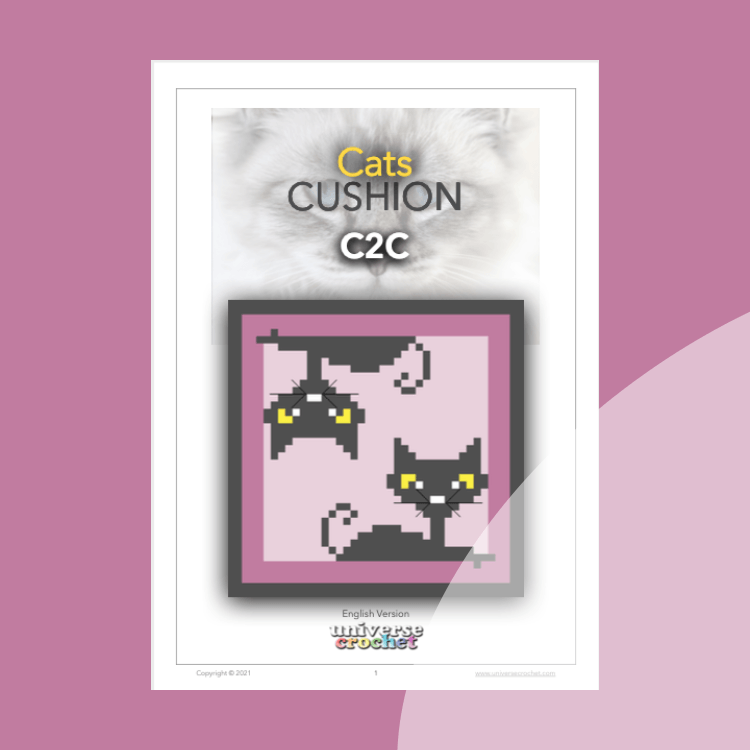 C2C patron crochet pattern ganchillo cojín cushion pillow