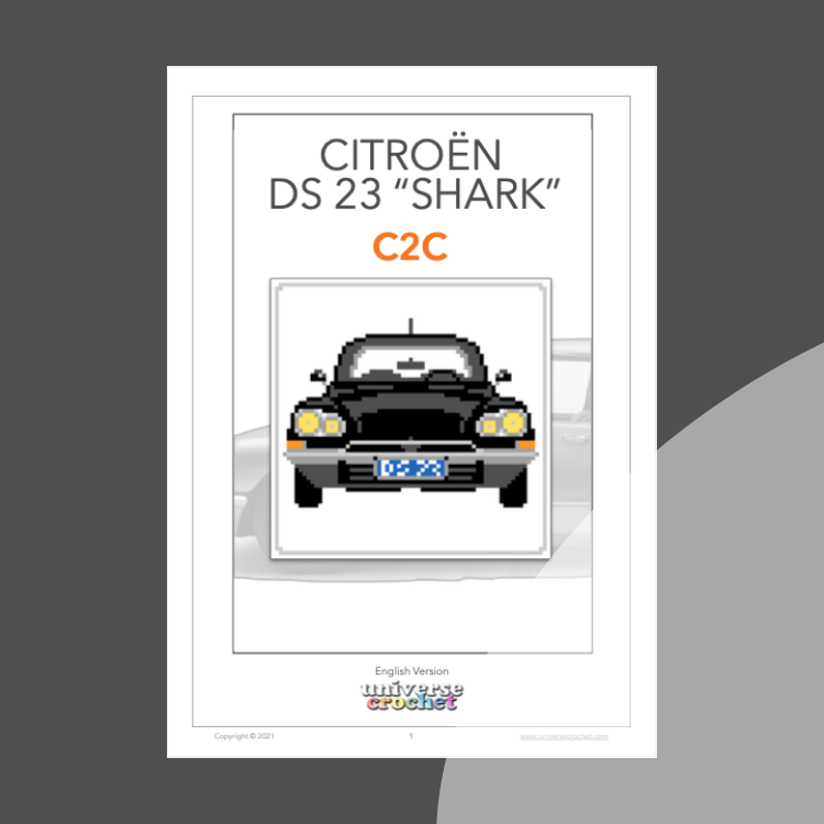 ciotroën ds tiburón crochet pattern ganchillo