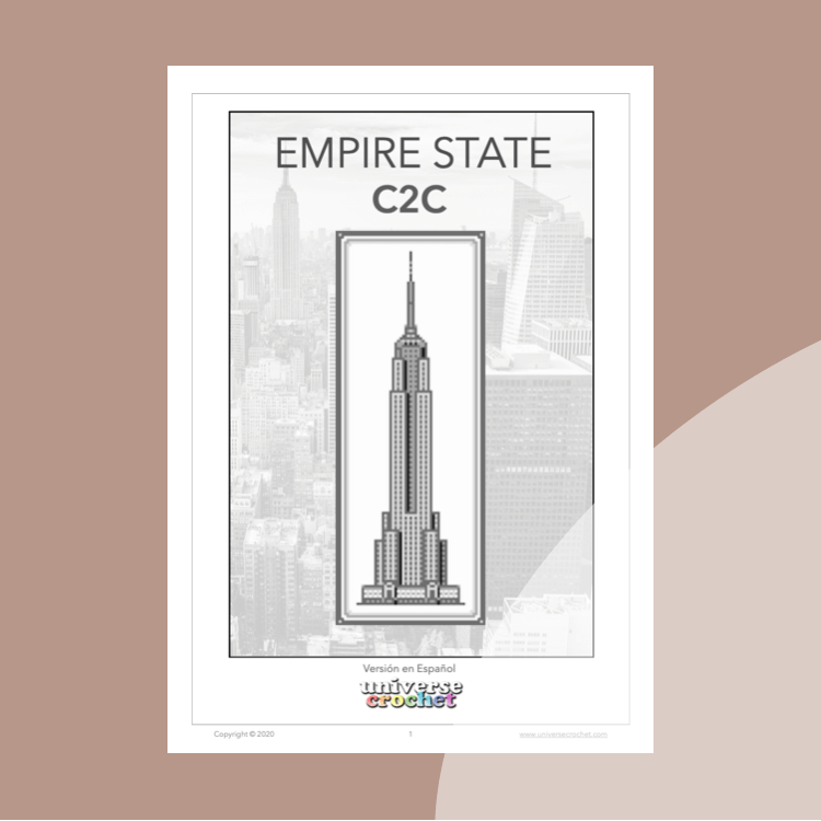 C2C patron crochet pattern ganchillo empire state building