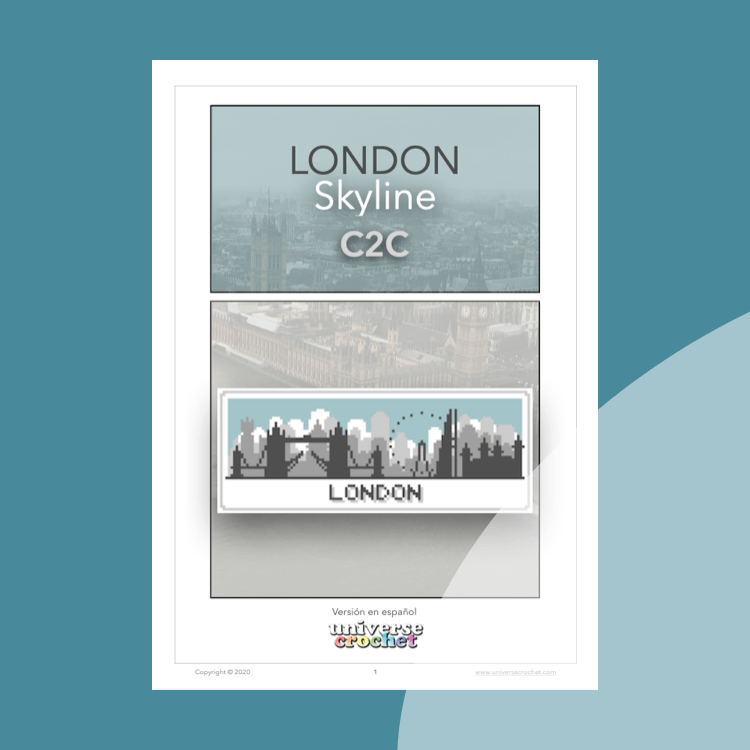 patron crochet pattern ganchillo london skyline