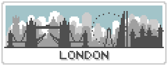 patron crochet pattern ganchillo london skyline