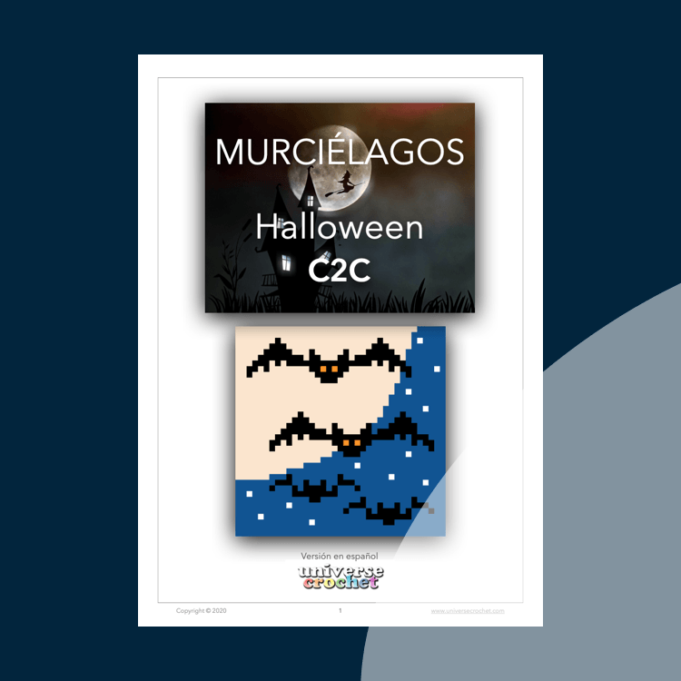 patron crochet pattern ganchillo halloween bats murciélagos