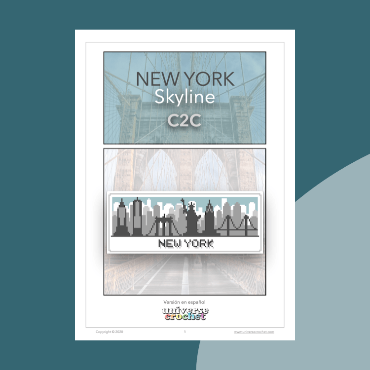 patron crochet pattern ganchillo nueva york new york skyline