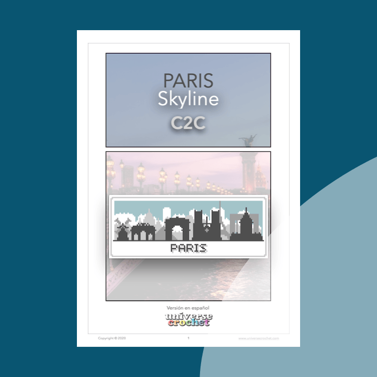 patron crochet pattern ganchillo parís paris skyline