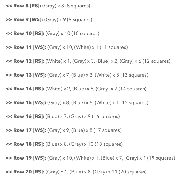 C2C patron crochet pattern ganchillo bufanda scarf
