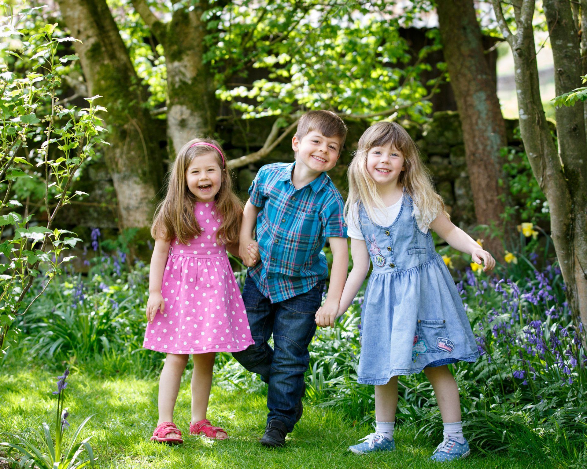 kids in garden