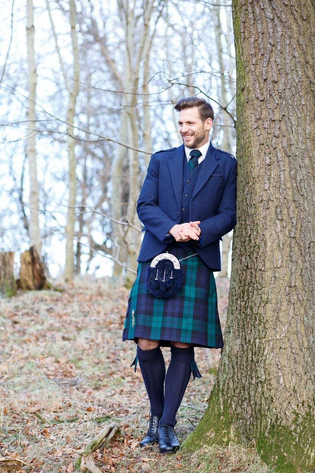 Fashion image Groom in Kilt