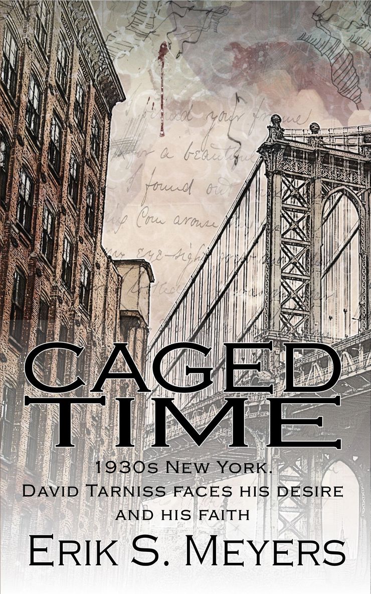 Cover of Erik Meyers' Jewish, LGBTQ historical fiction novel Caged Time