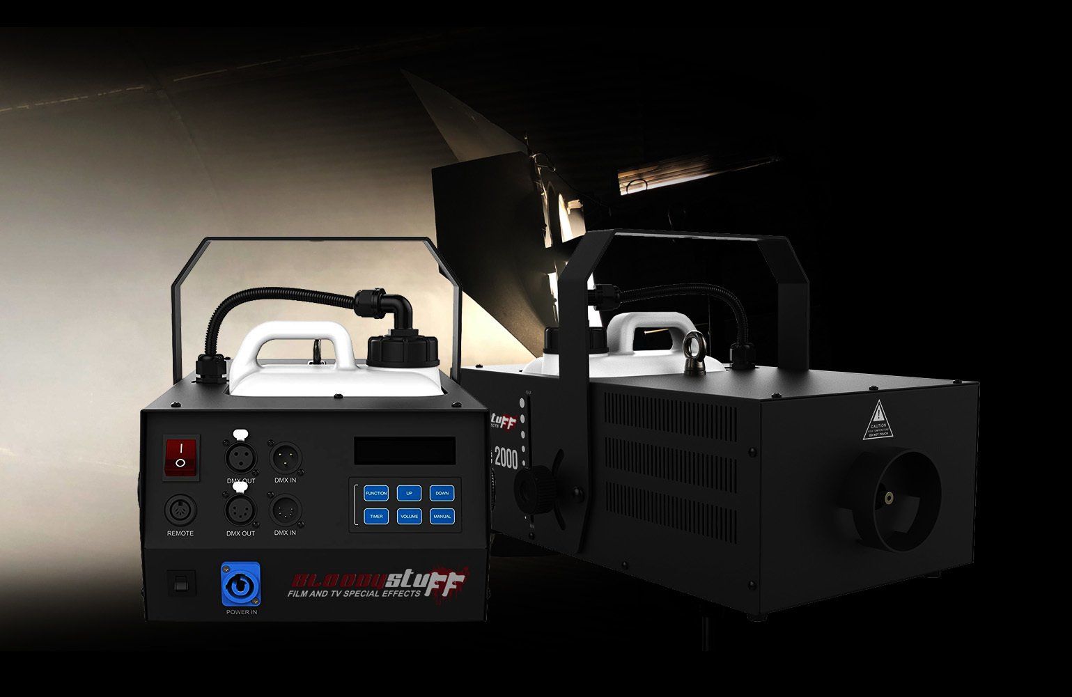 FilmSFX Extensive range of Lay-flat, Haze, Fog, Smoke, External, Petrol, Gas and Wireless Operation Fog SFX Fmachines