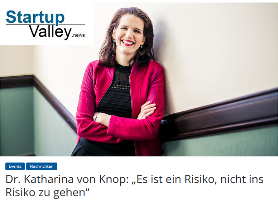 Dr. phil Katharina von Knop,  Startup, Digital Transformation,  Digitales Vertrauen umsetzen,  digitale Geschäftsmodelle entwickeln