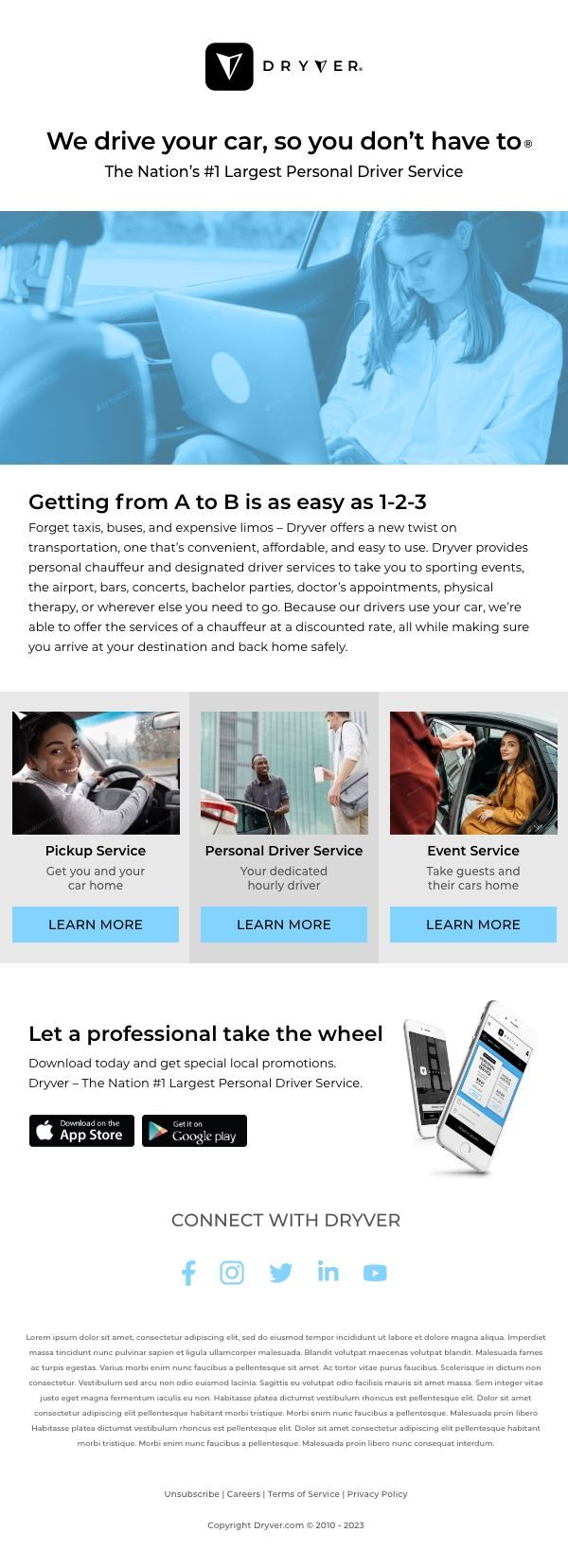 email: Dryver Email 1