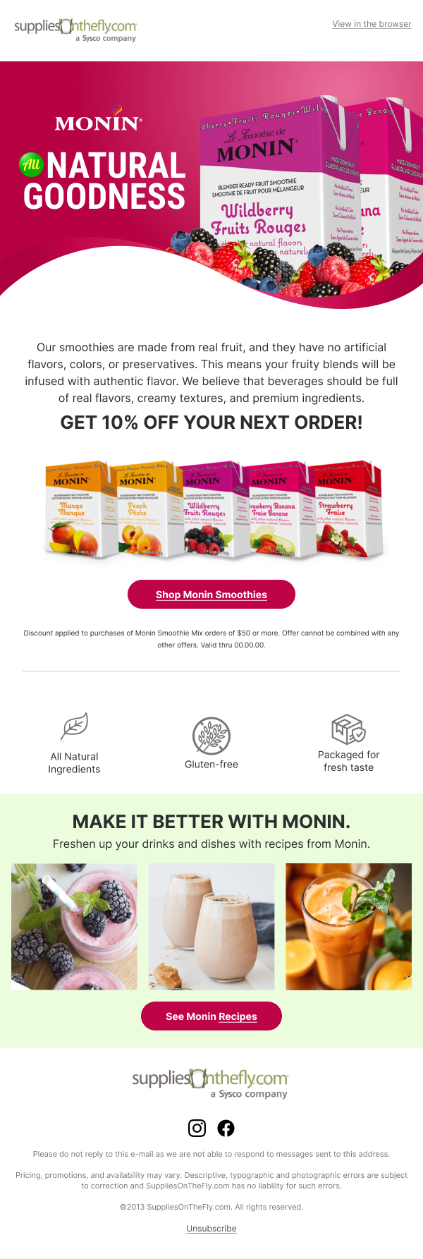 email: Monin Natural Goodness