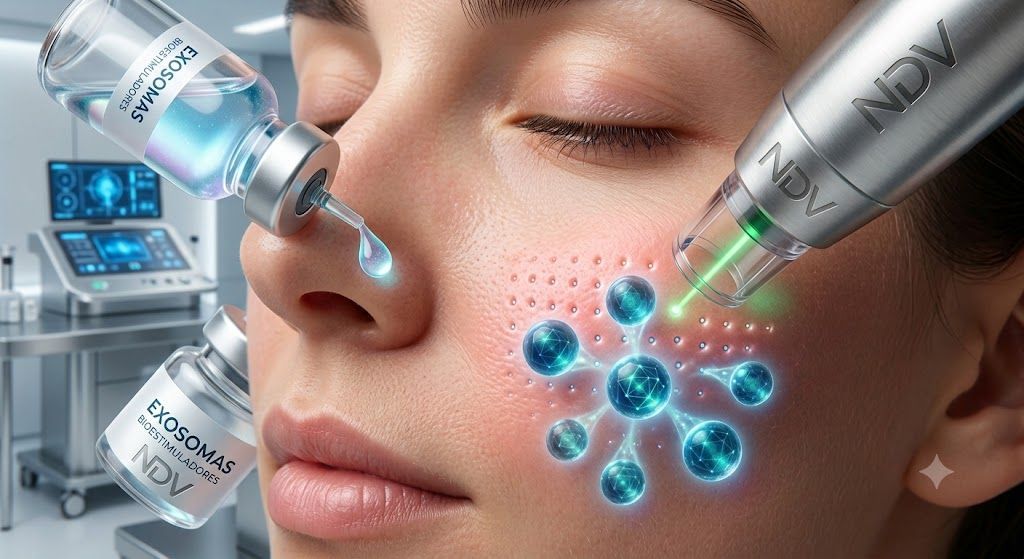 NutriDermoVital, NDV, AparatologiaAvanzada, DrugDelivery, Exosomas, LaserDeTulio, RadiofrecuenciaFra