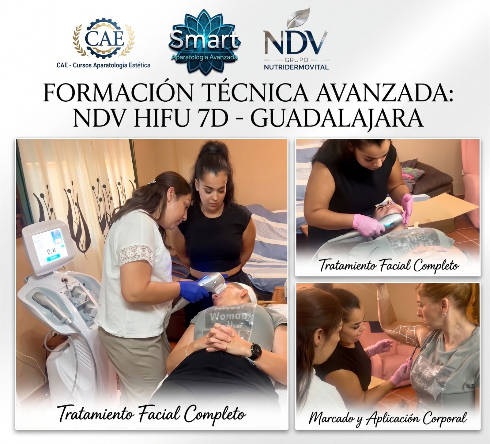 Grupo NutriDermoVital realizó la instalación y formación técnica del NDV HIFU 7D en Guadalajara