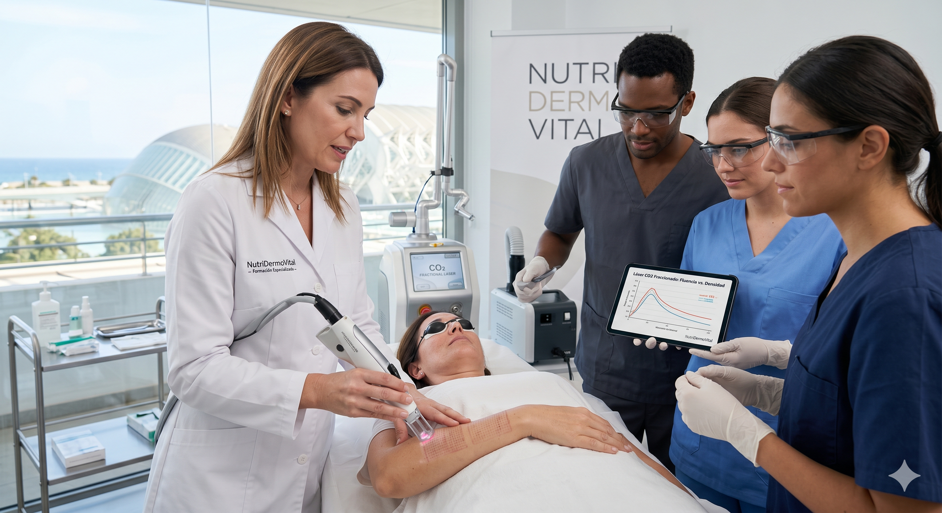 FormaciĂłn lĂĄser CO2 fraccionado de NutriDermoVital.