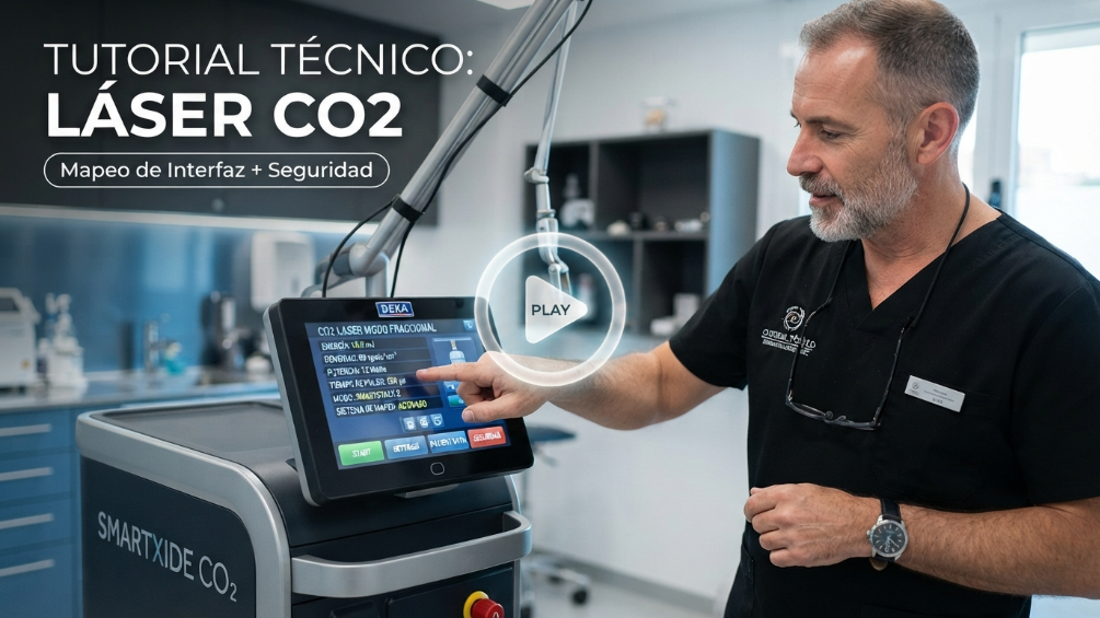 Aprende a navegar por la interfaz de tu Láser CO₂ con este vídeo tutorial de Grupo NutriDermoVital.