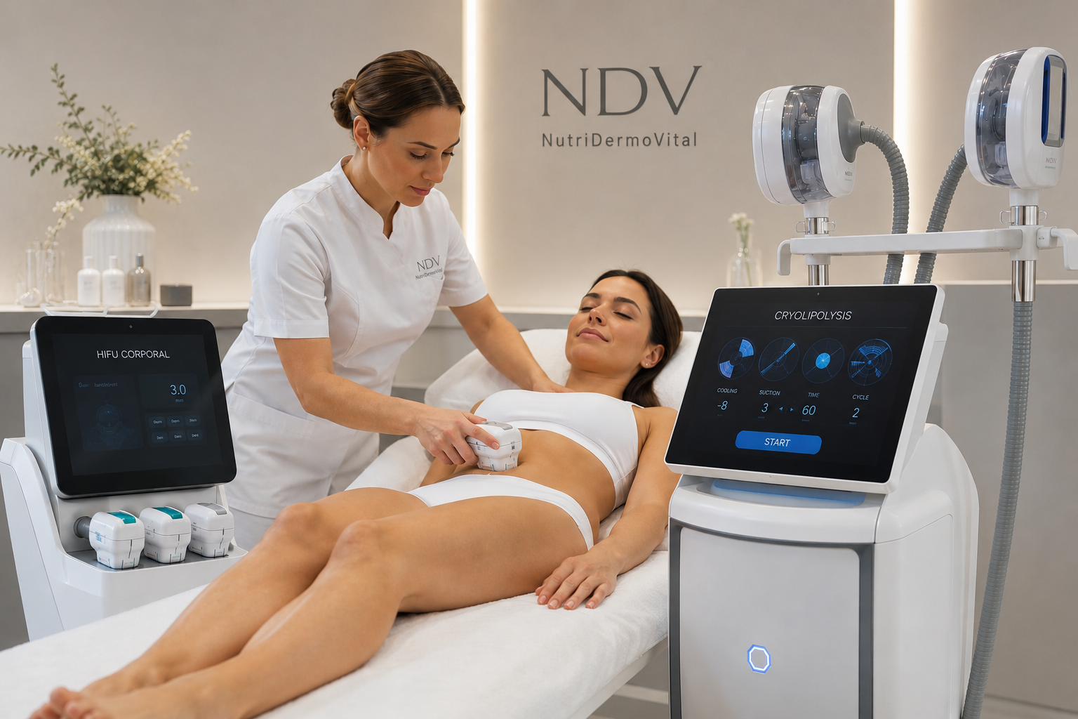 HIFU, Criolipólisis, clínica estética, NutriDermoVital