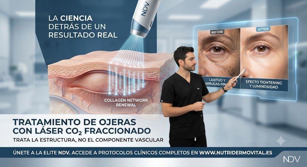 ¿Tratas ojeras con láser? Descubre el protocolo NDV para mejorar la laxitud infraorbitaria