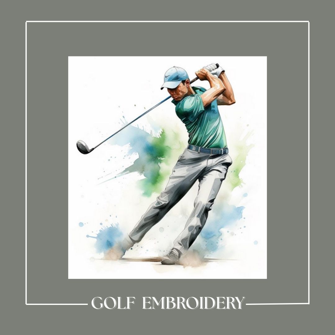 Golf shirt, polo shirt, personalized polo, golf bag embroidery, golf towels, custom golf embroidery, golf day