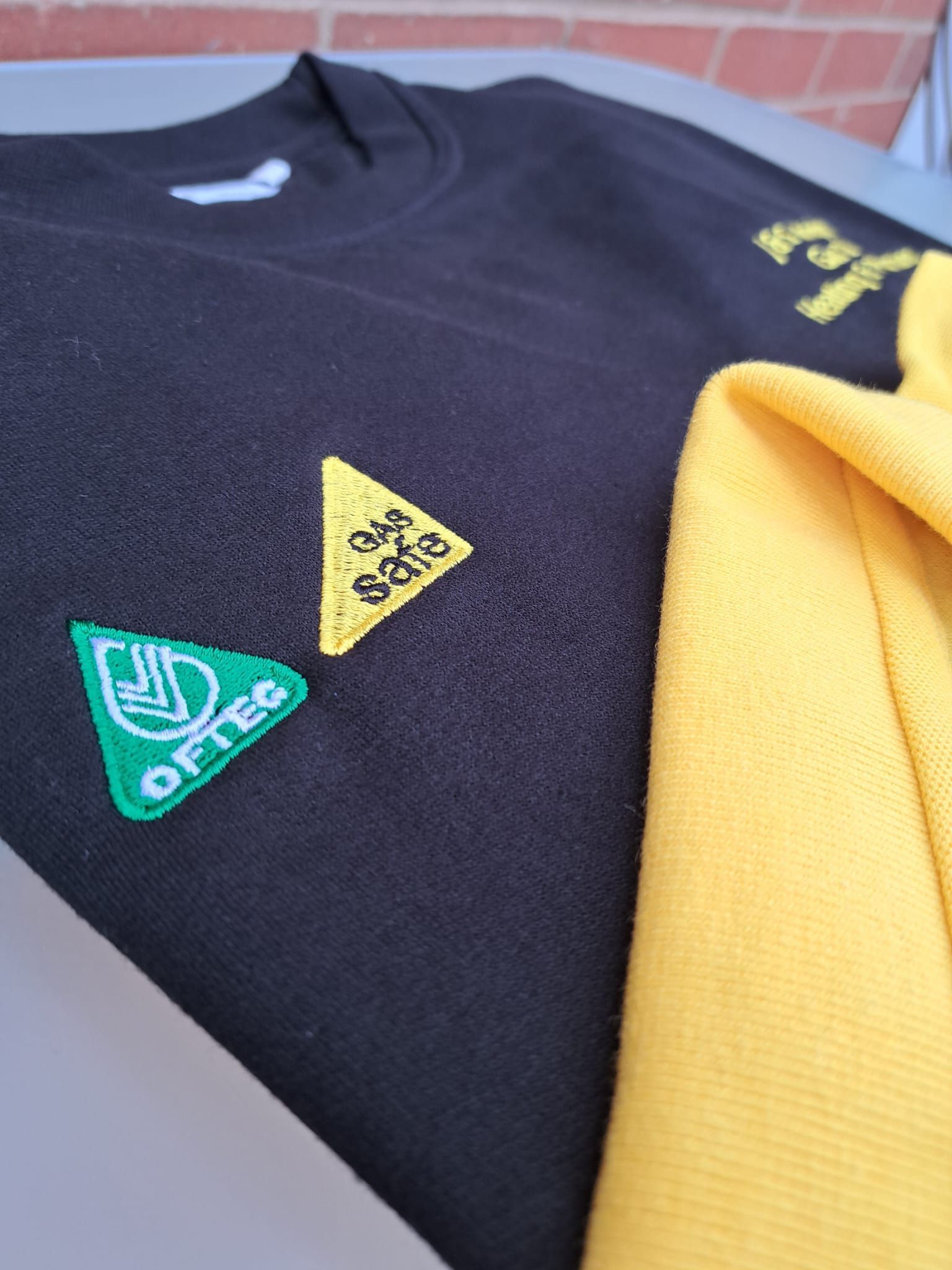 gas engineer, sweater