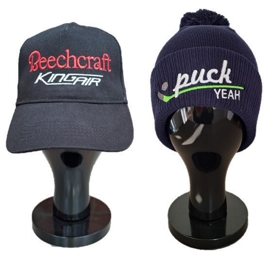 Custom embroidered caps and knitted beanies