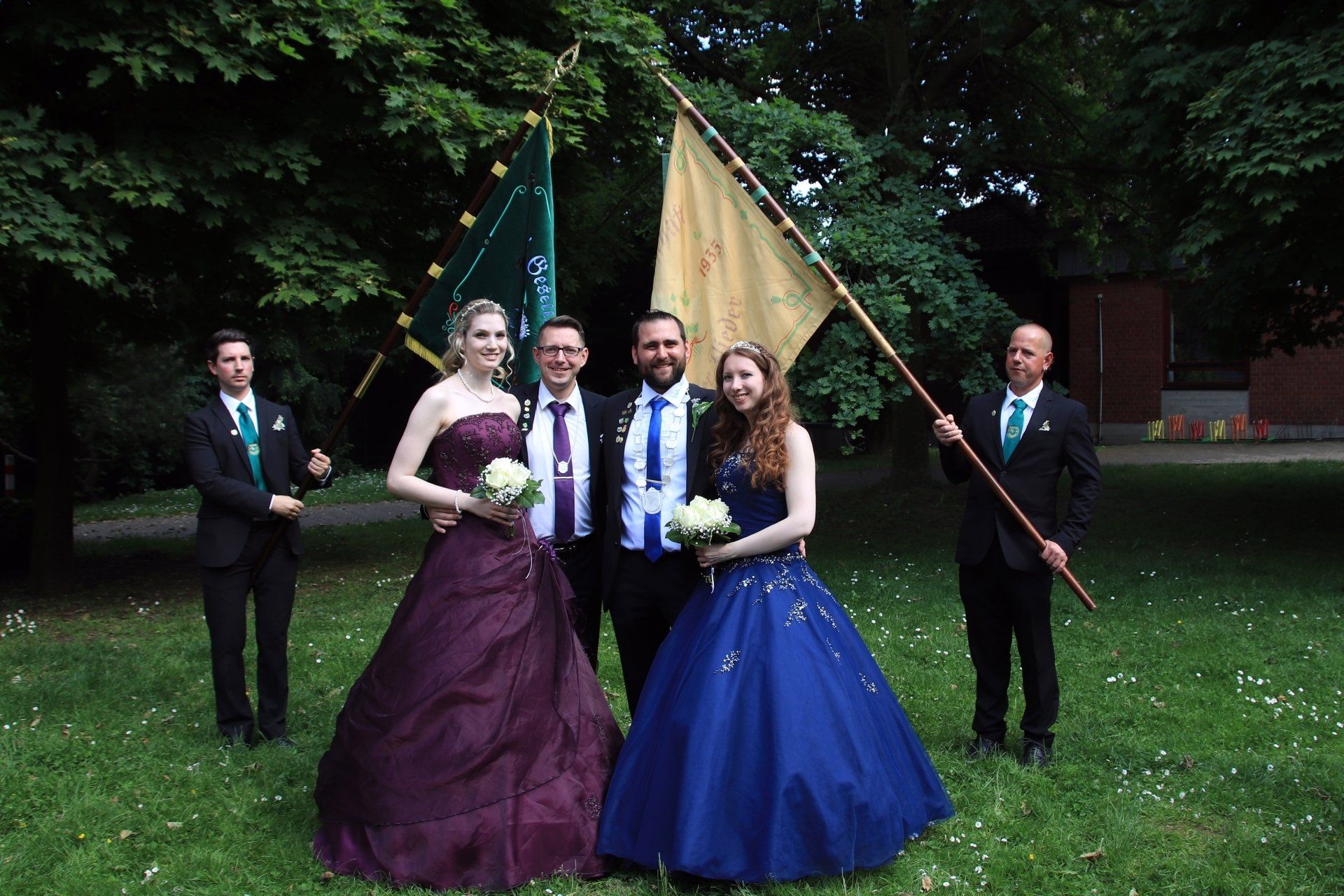 Maikönig und Maigraf auf dem Maifest Sinthern