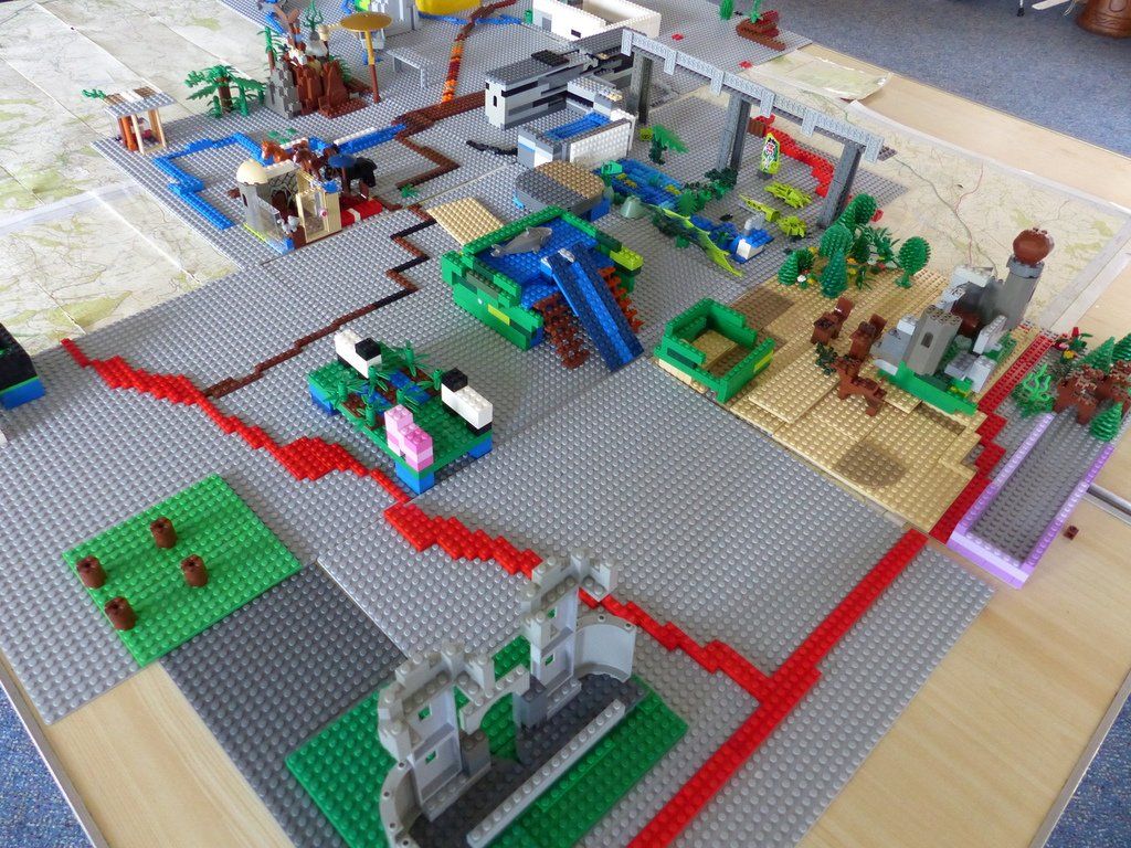 Build your town, village or something from your area. Lego workshop.