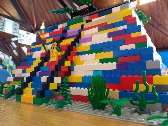 Building Mayan temples and Mayan art.