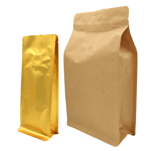 Kaffeebeutel aus 3 schichtiger Folie mit einem Ventil für Aromaschutz