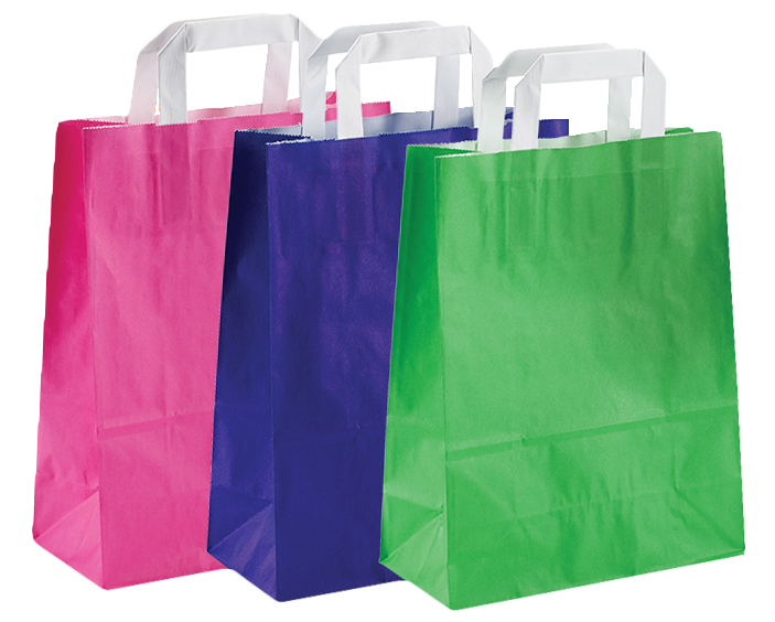 bunte Papiertragetaschen