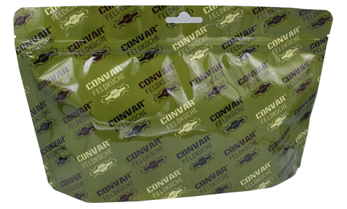 Standbodenbeutel aus Verbundfolie mit Aluminium bedruckt mit 4 Farben