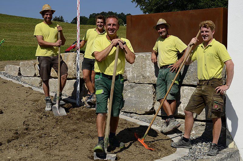 galabau mitarbeiter team allgäu