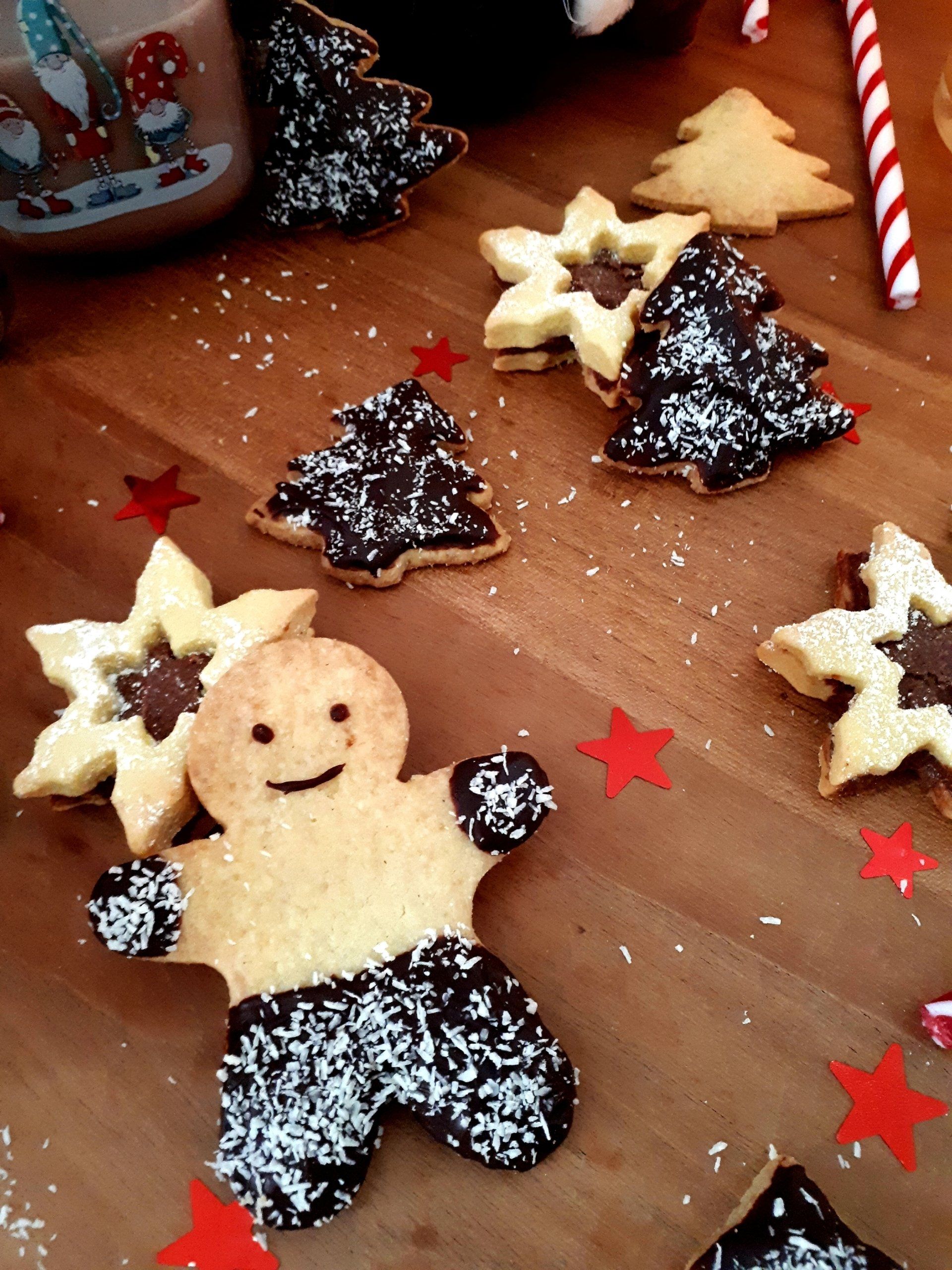 biscuits, sablés, noël, chocolat