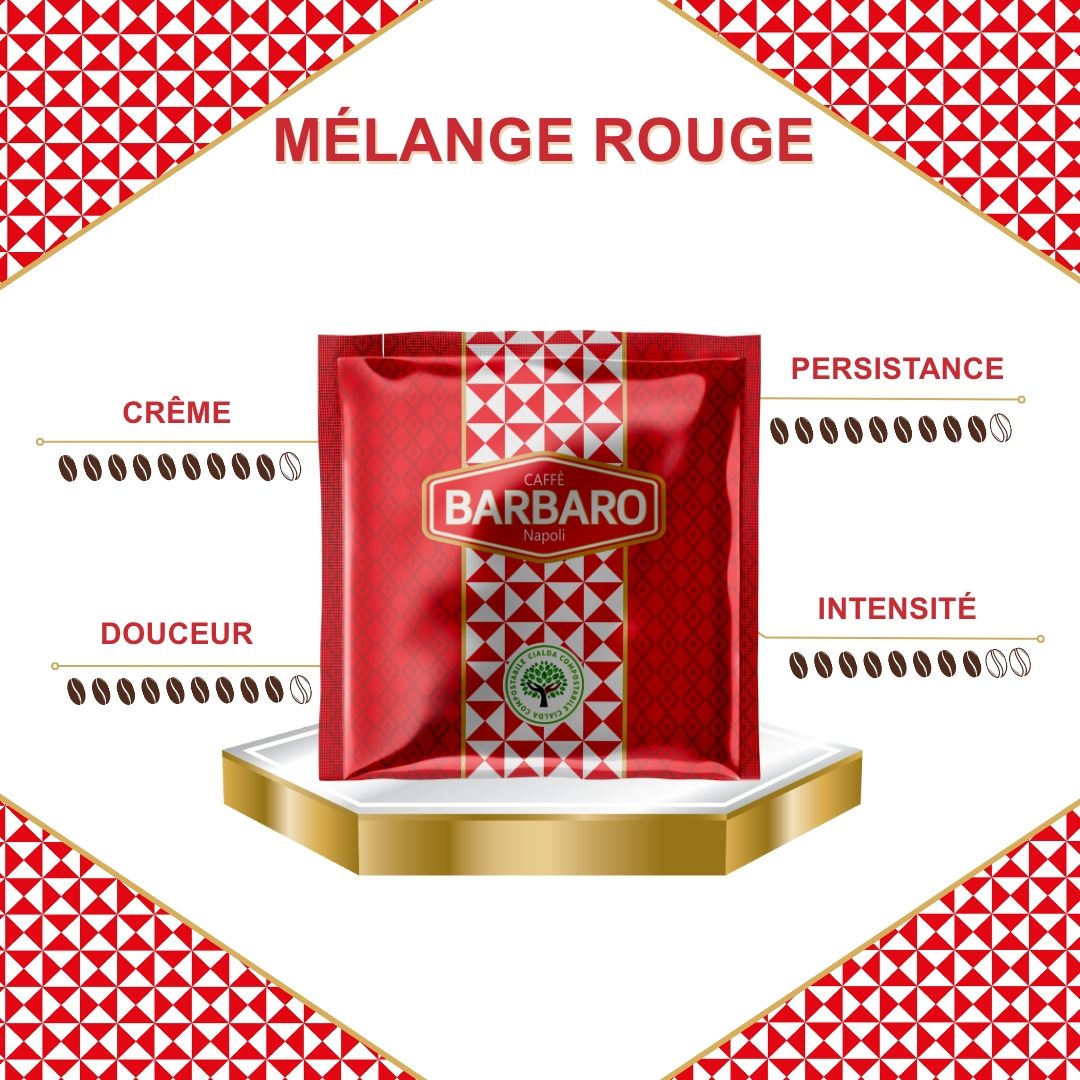 Café BARBARO mélange ROUGE