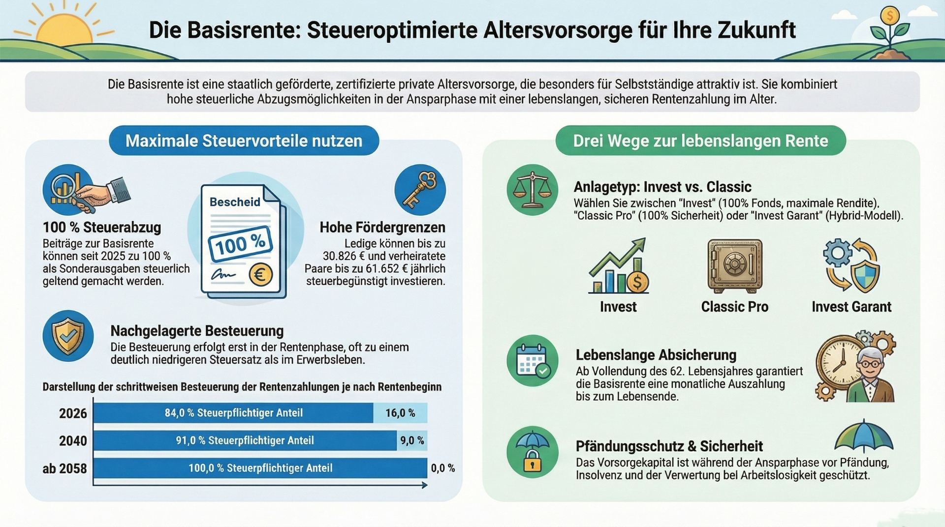 Continentale Basisrente – Steueroptimierte Altersvorsorge für Ihre Zukunft