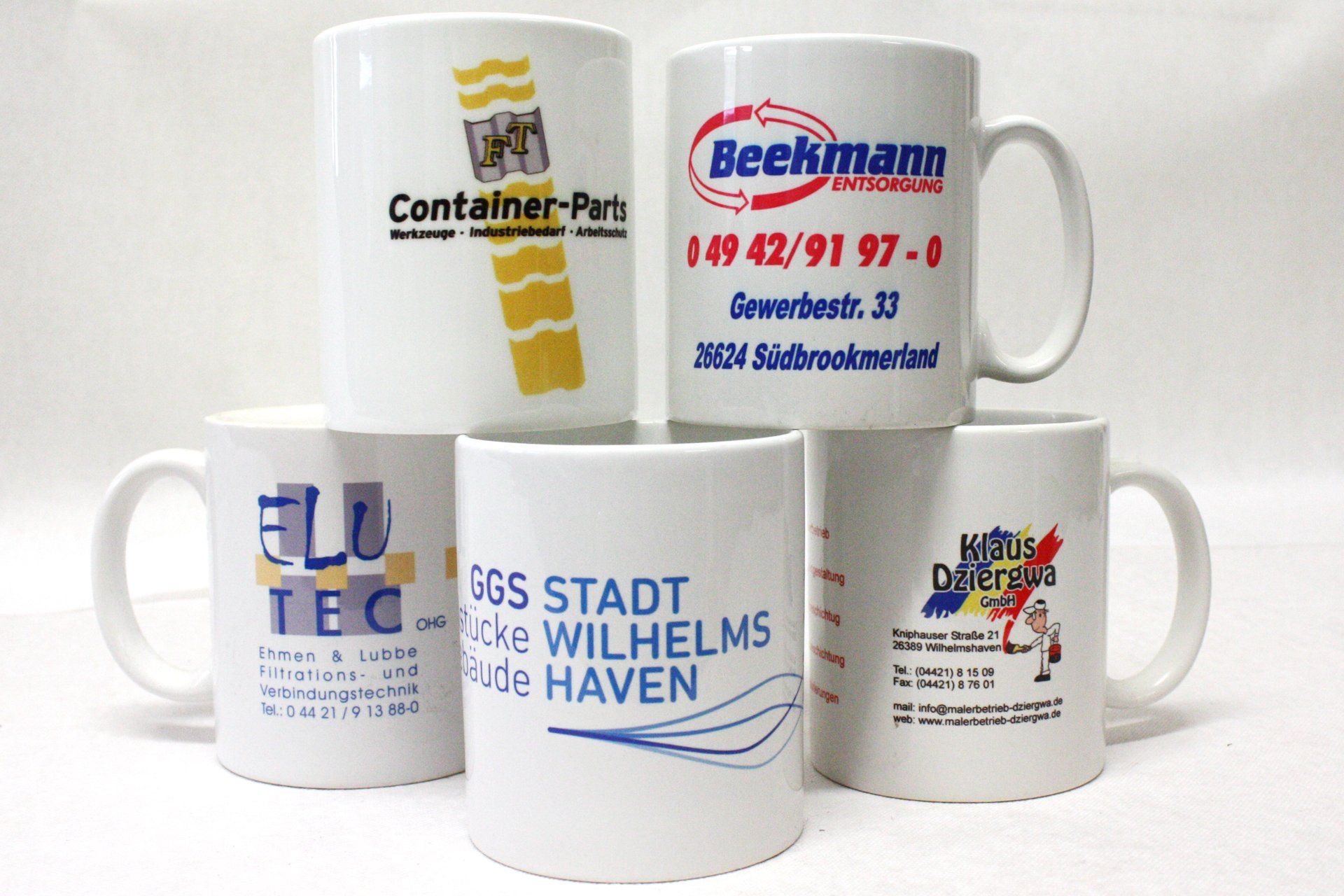 Becher Tassen bedruckt