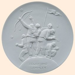 Jäger und Sammler - Medaille von Olaf Stoy