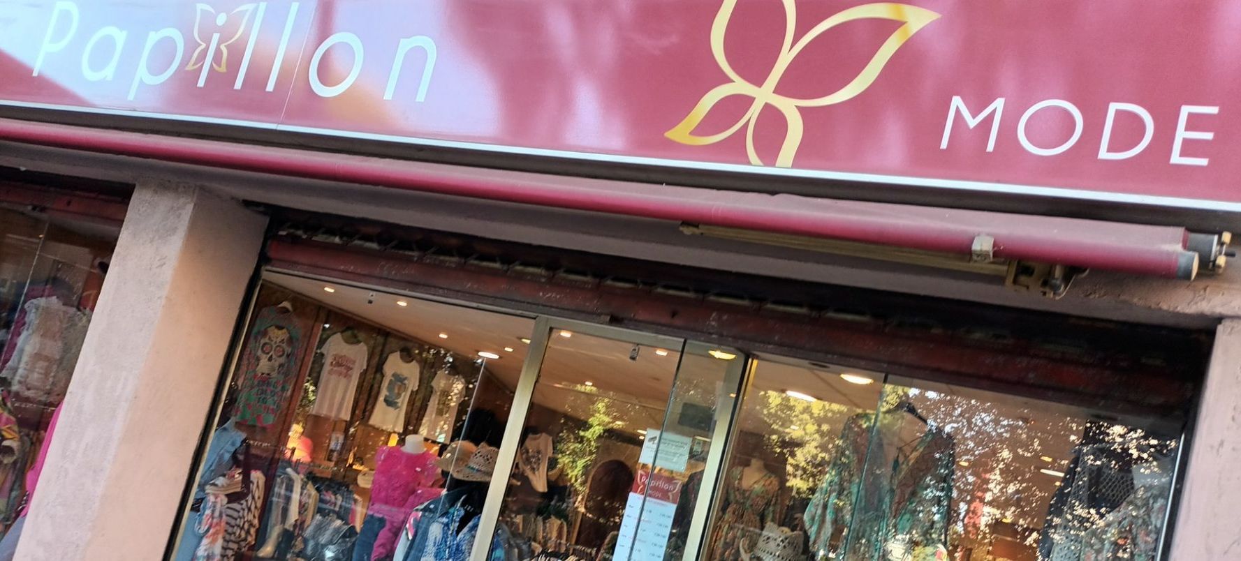 Boutique phisique prêt à porter Papillon Mode Cagnes sur mer