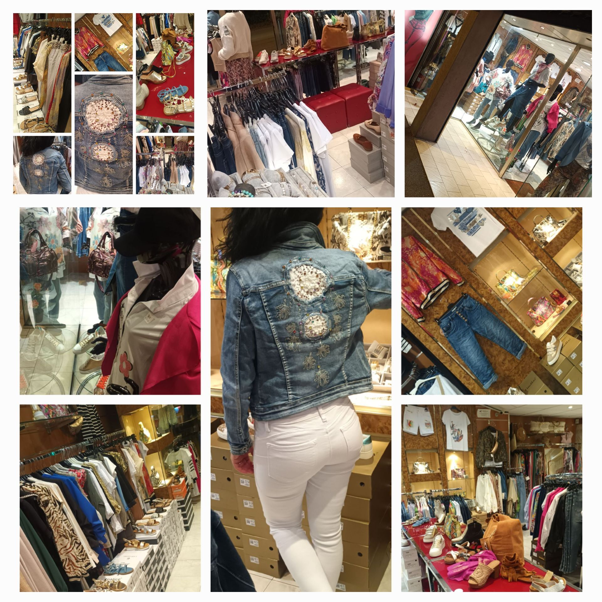 Vitrine boutique prêt à porter Papillon Mode Cagnes sur mer