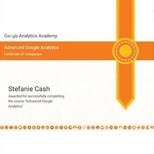 Advanced Google Analytics Certification